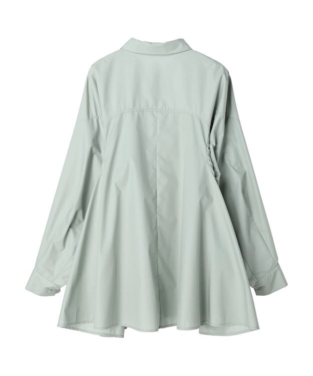Green Parks ・ｆｕｒｒｙ　ｒａｔｅ　変形キリカエシャツチュニック Gray