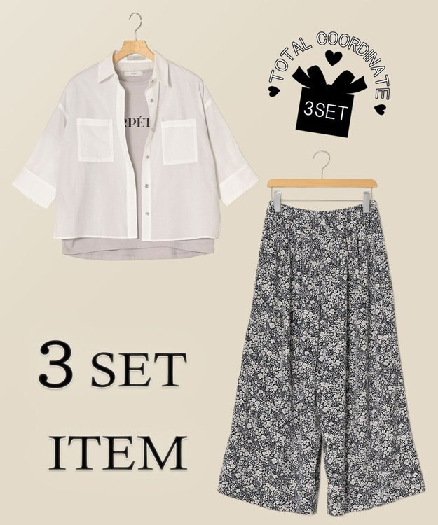 ONWARD Reuse Park 3セット商品/サイズF【any FAM】ブラウス春夏×カットソー春夏×パンツ春夏 その他