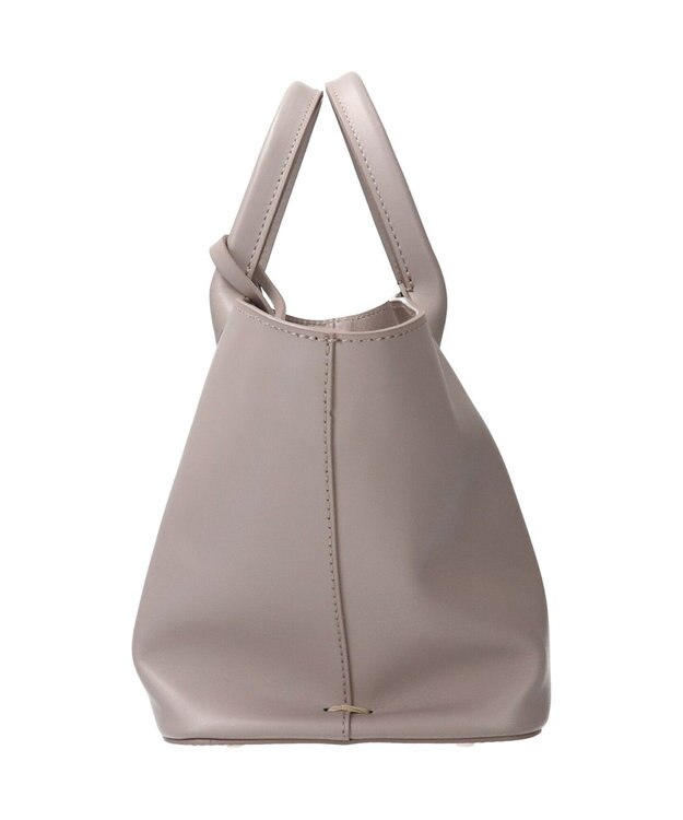 INTER-CHAUSSURES 【Christian Villa】ミディアムサイズベーシックハンドバッグ ライトグレー