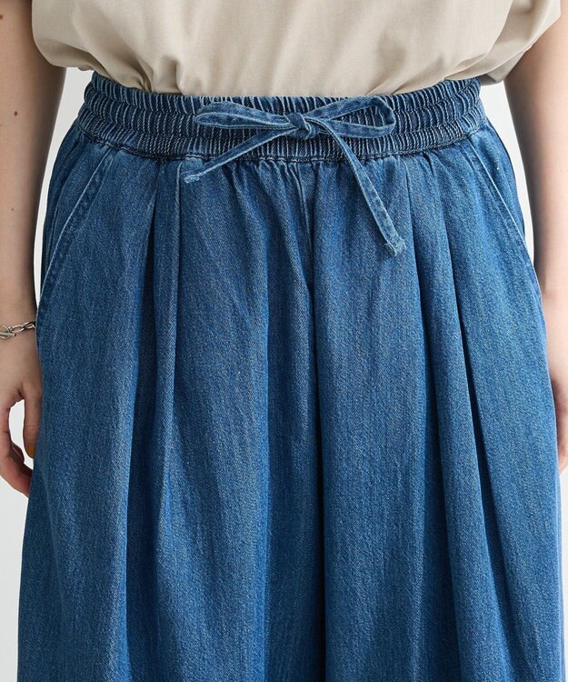 Green Parks ライトデニムワイドパンツ Indigo