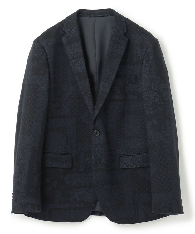 JOSEPH HOMME パッチジャガードジャージー　ジャケット ネイビー系3