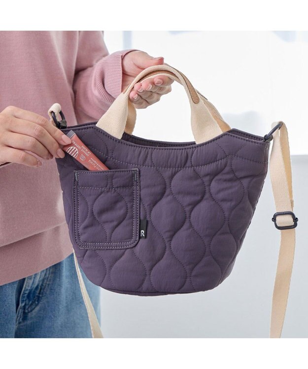 ROOTOTE 3632【軽量コンパクト】SN.べビール―.2way.ミリタリーキルト-A 01：グレー