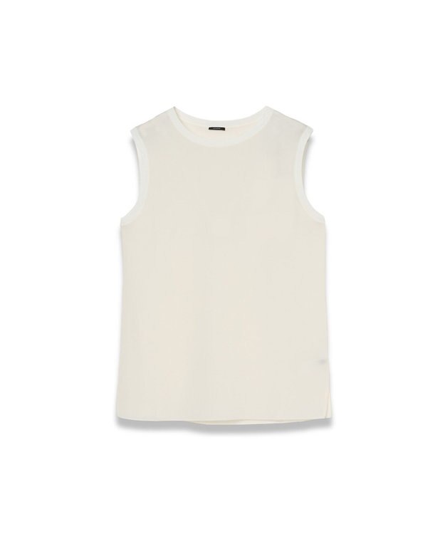 JOSEPH 【FOUNDATIONS】クレープドソワ　ノースリーブ Ivory