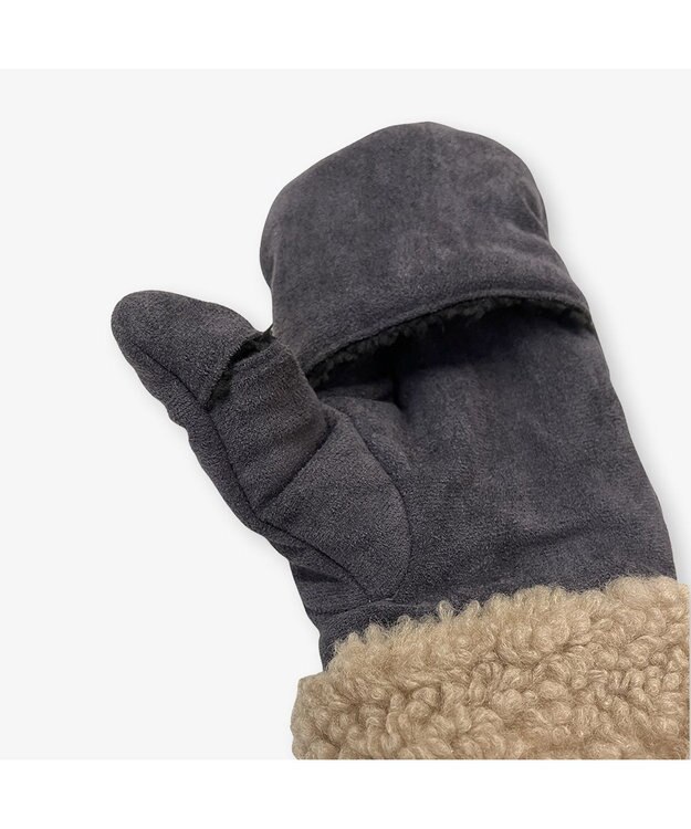 林八百吉商店 Champion　スエードボアミトングローブ チャコール