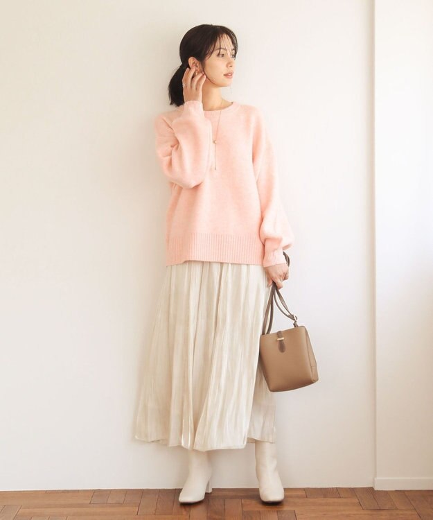 Green Parks ＲＵＰＩＳ．ヒール金具ストレッチブーツ Ivory