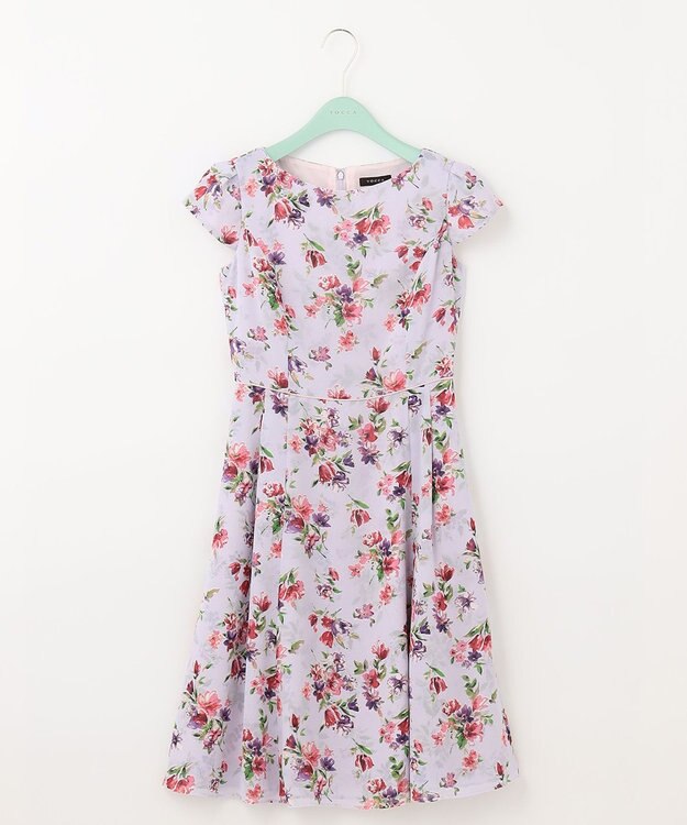 TOCCA 【洗える！】WATERCOLOR HARMONY ドレス ブルー系