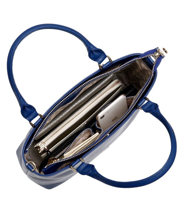 IBIZA リンピード　牛革　2WAYバッグ ライトグレー