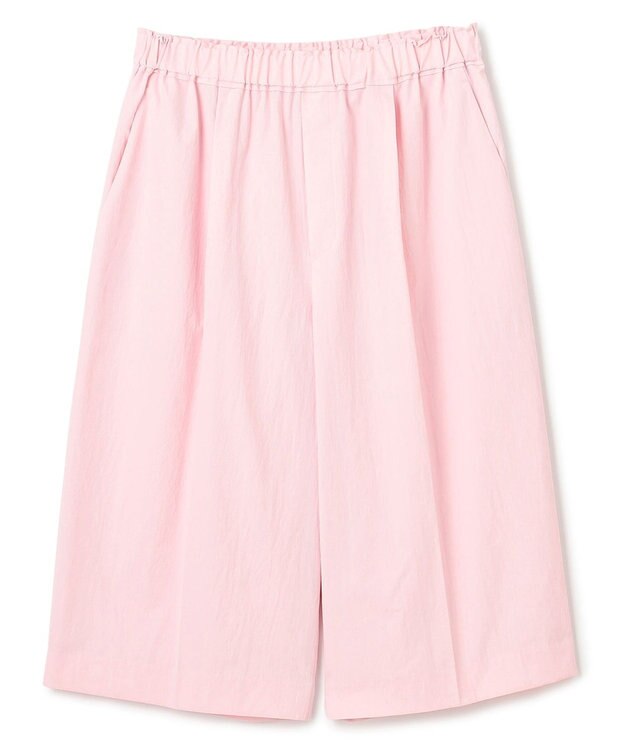 BEIGE， 【接触冷感/UVカット/洗える】YANN / ウエストゴムハーフタックパンツ Pink