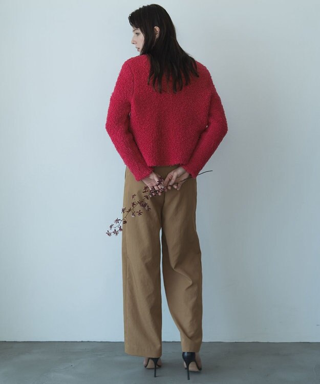 自由区 【カトリエムブーケ】Cahoteux poil ポケットディテールジャケット フューシャ