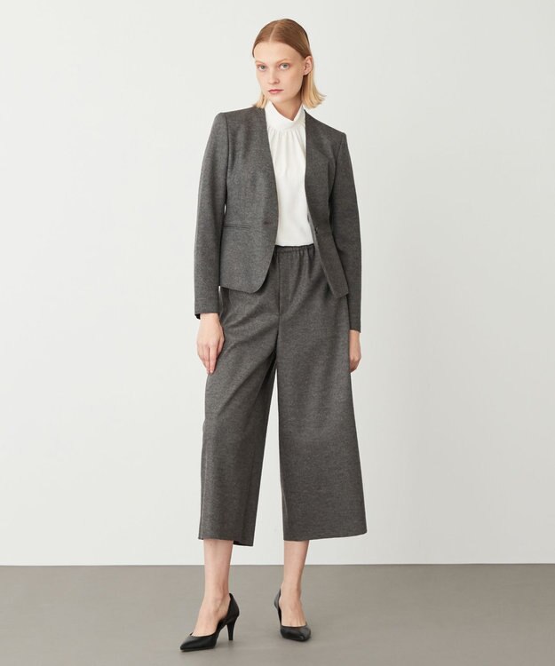 BEIGE， CORBY / ノーカラージャケット C Gray