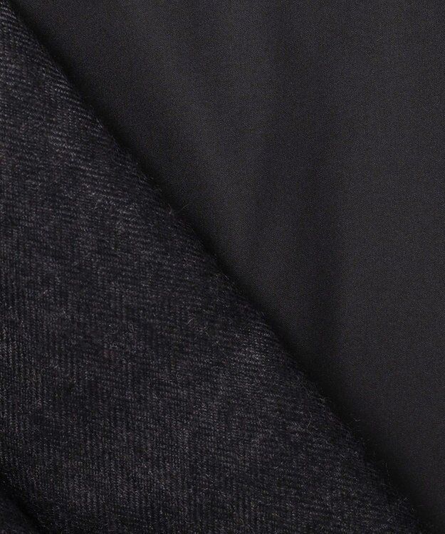 組曲 S ライトタフタショートダウンコート チャコールグレーツイード系5