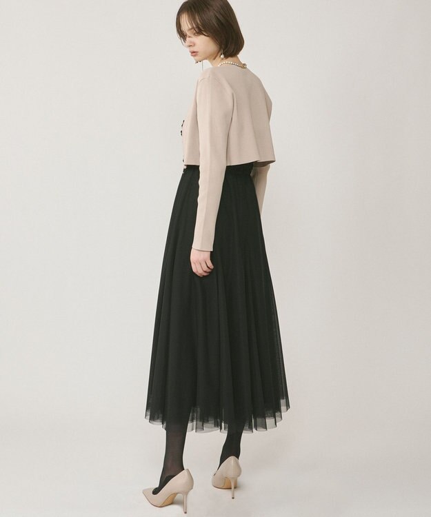 GRACE CONTINENTAL シャーリングベアドレス ブラック