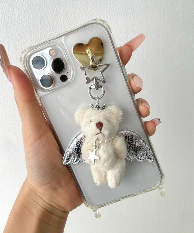 WEGO プリンセスエンジェルベアキーホルダー ホワイト