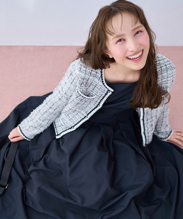 TOCCA 【百田夏菜子さん着用】FLUFFY PATH ニットジャケット ブラック系5