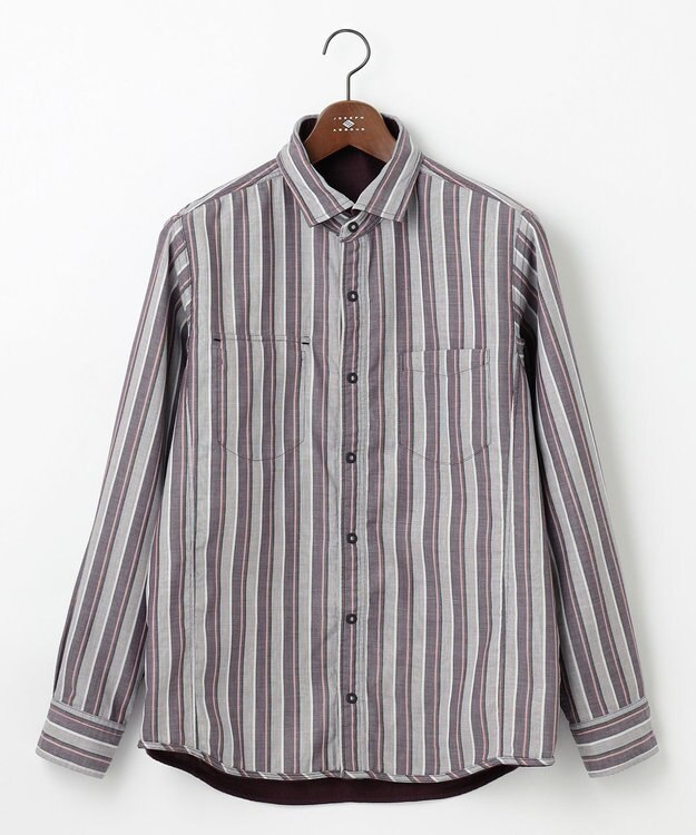 JOSEPH ABBOUD 【2WAY】リバーシブル シャツ ワイン系