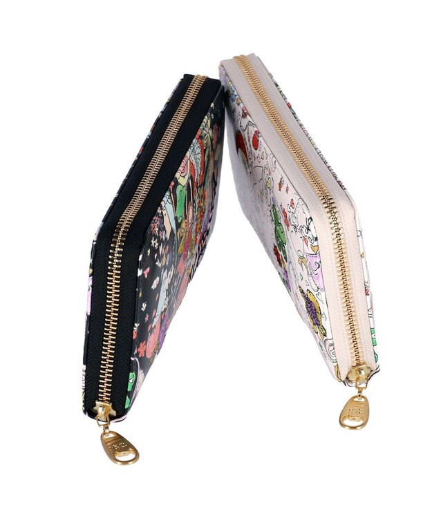tsumori chisato CARRY ナチュラルラブ 財布 長財布 ラウンドファスナー ブラック