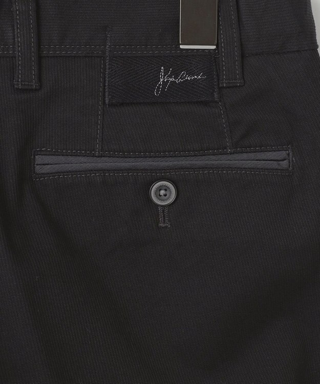 JOSEPH ABBOUD 【25SS・ウエストも伸びる！オーガニックコットン使用】ハイパワーオーガニックピケ パンツ ブラック系