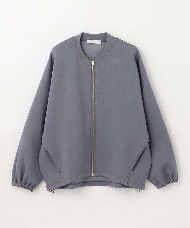 ANY 【洗える】ライトウエイト ジップブルゾン チャコール