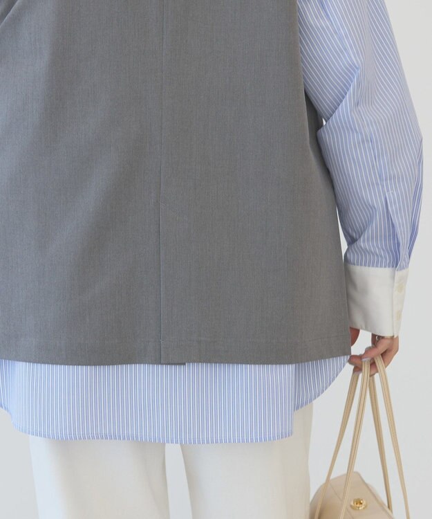 AMERICAN HOLIC Ｖネックジレ Gray Mixture