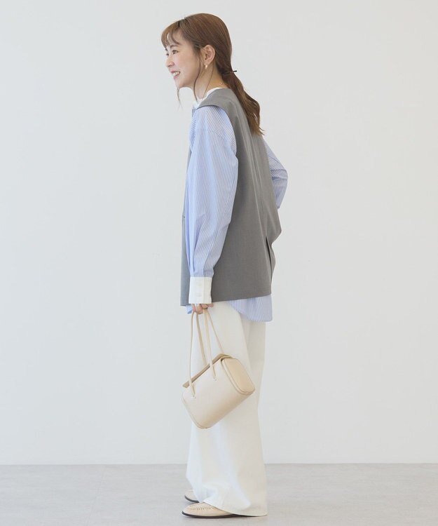 AMERICAN HOLIC Ｖネックジレ Gray Mixture