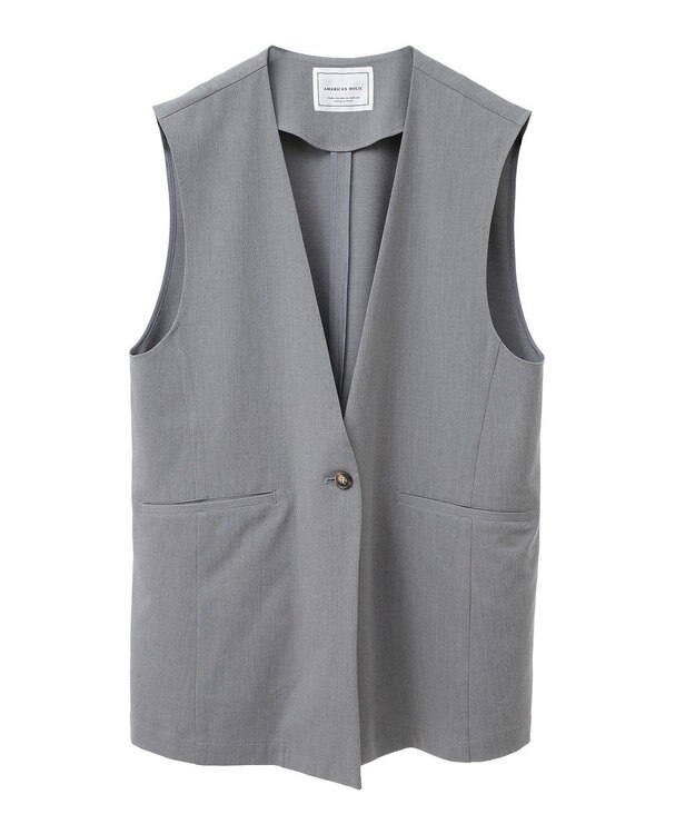 AMERICAN HOLIC Ｖネックジレ Gray Mixture