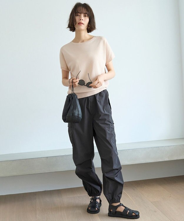 UNFILO 【接触冷感/UVケア/撥水】Light Move カーゴパンツ チャコール