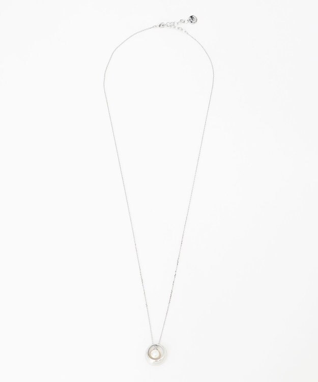 J.PRESS LADIES コロンパール ネックレス シルバー系