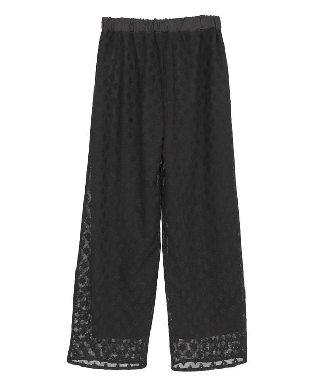 Green Parks ■ＬＯＶＥＢＯＡＴ　フラワーメッシュパンツ Black