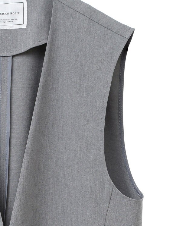 AMERICAN HOLIC Ｖネックジレ Gray Mixture
