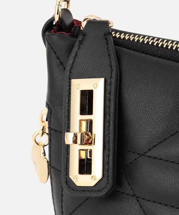 LA BAGAGERIE シープキルティング　2WAYショルダー ブラック