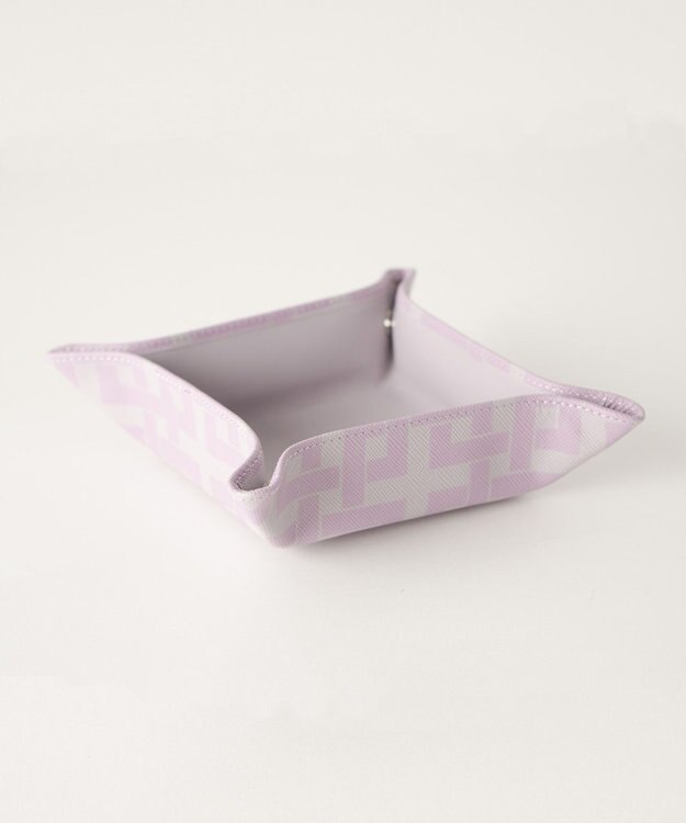 MIYABIYA La quoh with kirakaracho 角つなぎ プリントレザー レザートレー 撫子色（ライラック）