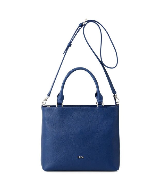 IBIZA リンピード　牛革　2WAYバッグ ライトグレー