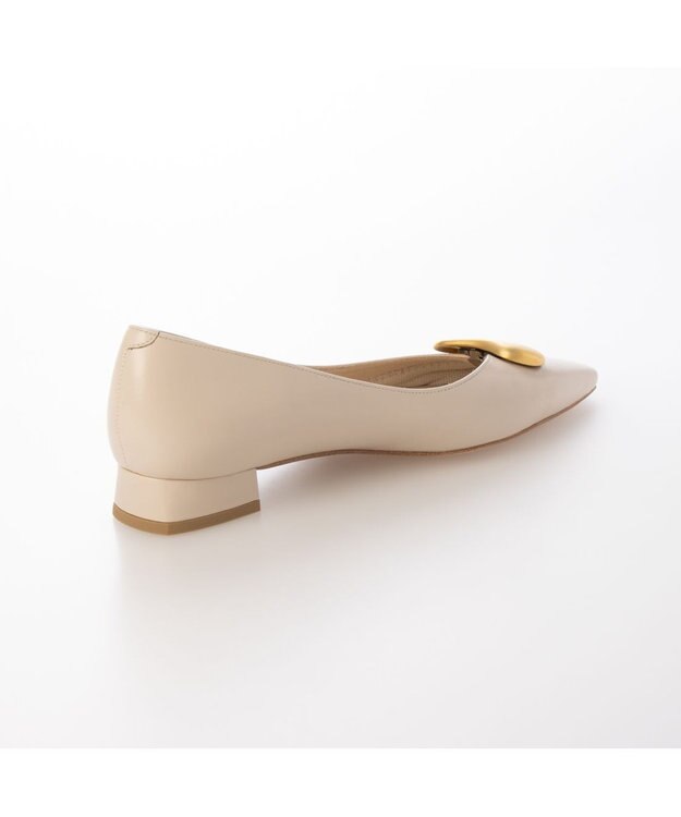 MODE ET JACOMO <MODE ET JACOMO>メタルフラットパンプス アイボリー