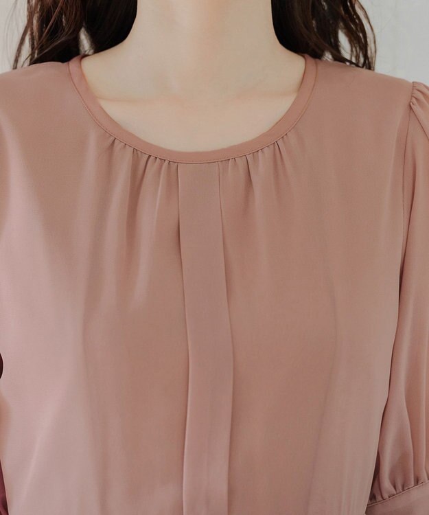 Tiaclasse 【新色追加】シフォンワンピース チャコールグレー