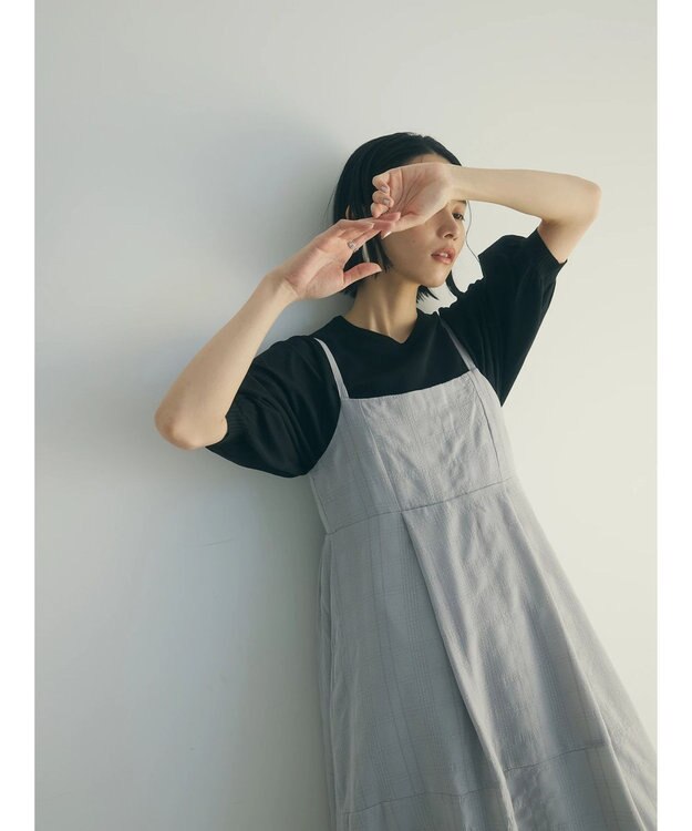 Green Parks ａ．バックギャザーキャミワンピース Light Gray
