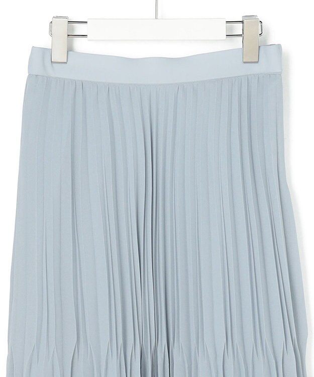 ICB ライトジョーゼットプリーツ スカート スモーキーサックス