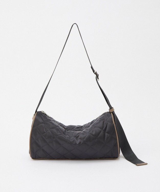 russet キルティングドラムミニショルダーバッグ(SF-267) Charcoal