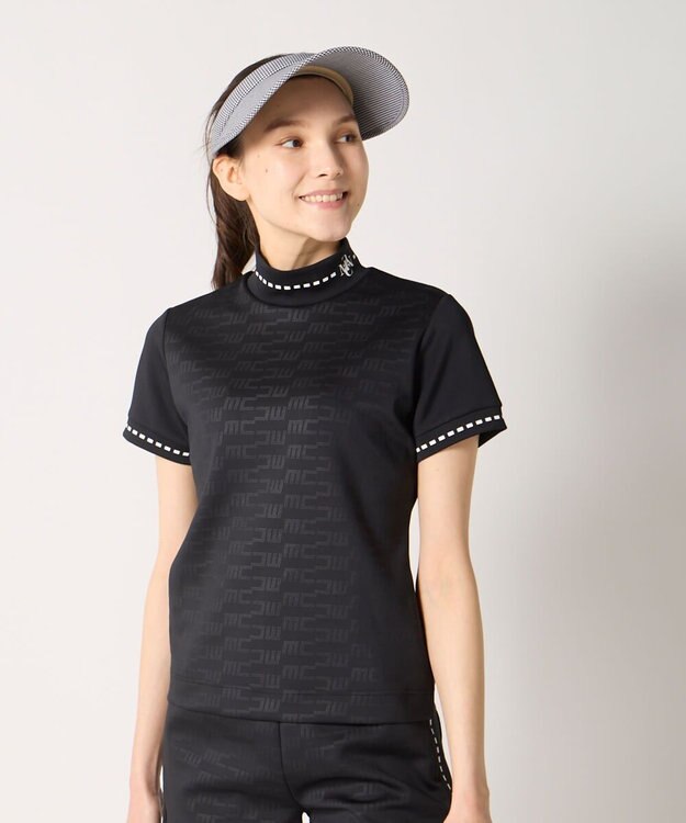 FILA GOLF／marie claire 【Marie claire sports】モックネックシャツ ブラック