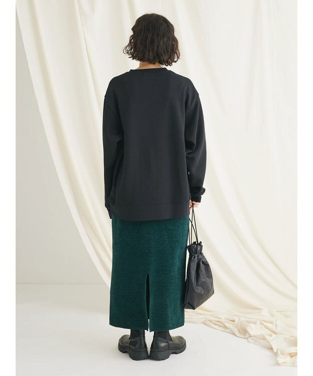 CRAFT STANDARD BOUTIQUE シェニールヤーンニットスカート Green