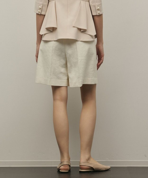 GRACE CONTINENTAL ツイードタックショートパンツ キナリ