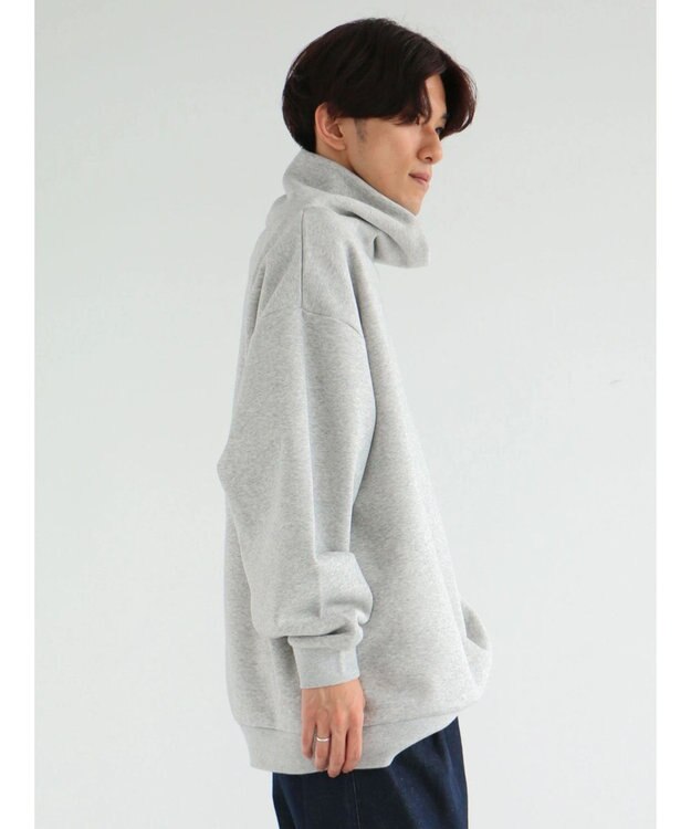 CRAFT STANDARD BOUTIQUE 【男女兼用】裏起毛タートルスウェット Gray Mixture