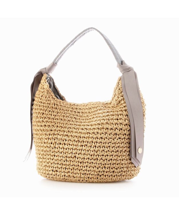 UNBILLION カシュカシュ cachecache / 下がりグログランクロッシェ2wayミニトート GY