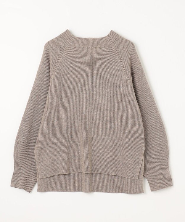 ANY ウールブレンドバルーンスリーブニット モカ