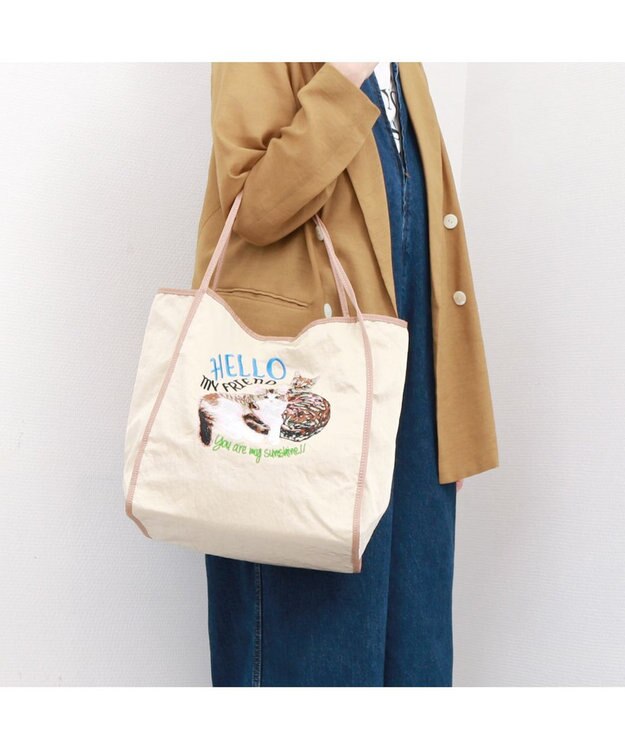 UNBILLION 【テレビ ドラマ着用アイテム】カシュカシュ cachecache / うちの子刺繍トートバッグ オーク