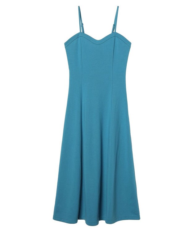 earth music&ecology スウェットキャミワンピース Blue Green