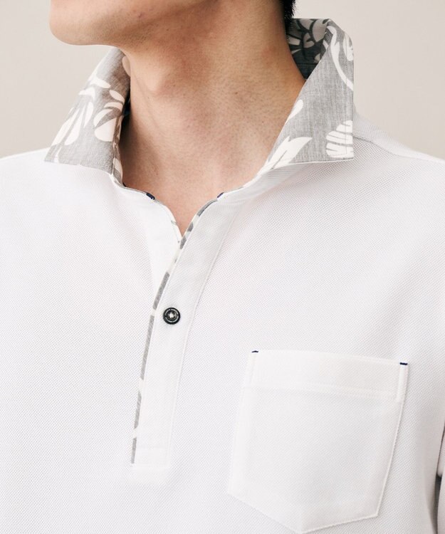 JOSEPH ABBOUD 【キングサイズ・老舗アロハブランドと21年愛されるポロシャツがコラボ】KAHALA ALOHA ダディポロ ホワイト系