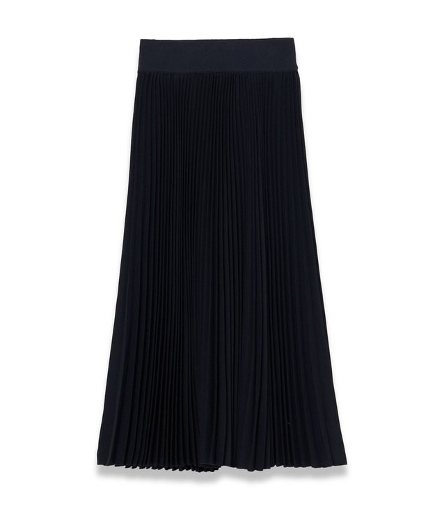 JOSEPH 【WEB&OUTLET限定】ノーブルサテン　プリーツスカート Navy