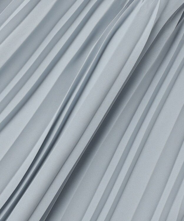 ICB ライトジョーゼットプリーツ スカート スモーキーサックス