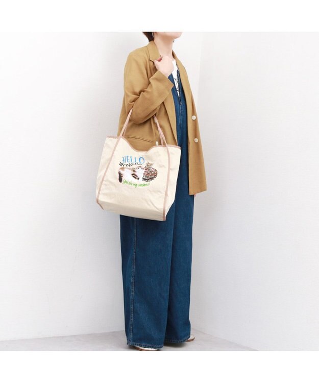 UNBILLION 【テレビ ドラマ着用アイテム】カシュカシュ cachecache / うちの子刺繍トートバッグ オーク