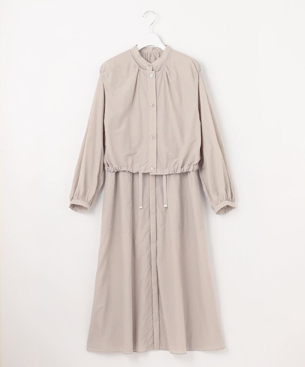自由区 【UVケア・接触冷感・洗える】3WAYシアー コート ベージュ